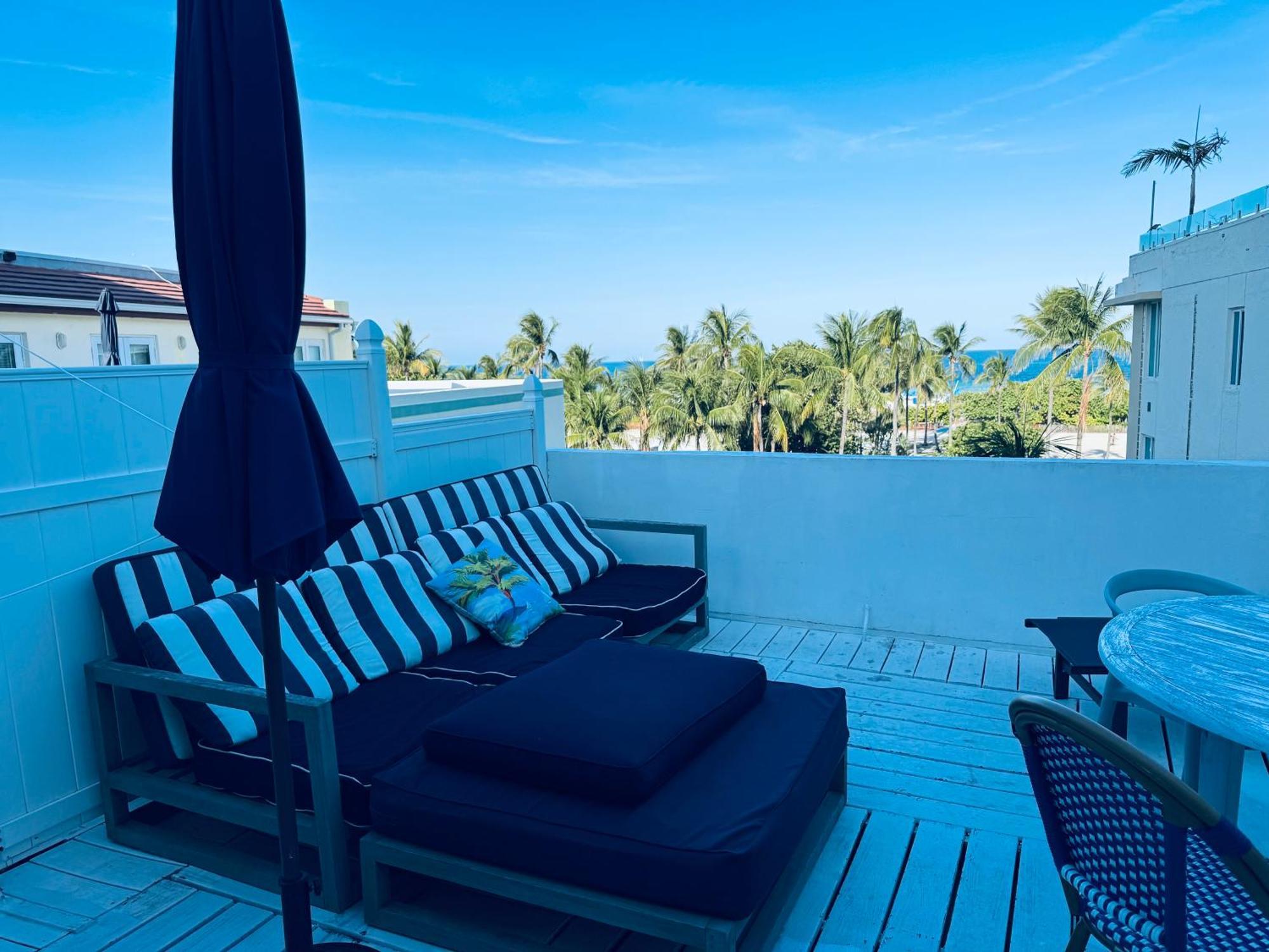 Sunrise Penthouse Ocean View Terrace Beach Few Steps Away Sobe Miami Beach Exterior photo
